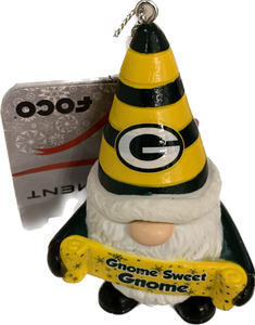 Green Bay Packers Gnome Sweet Gnome Ornament NFL Football by Forever Collectibles