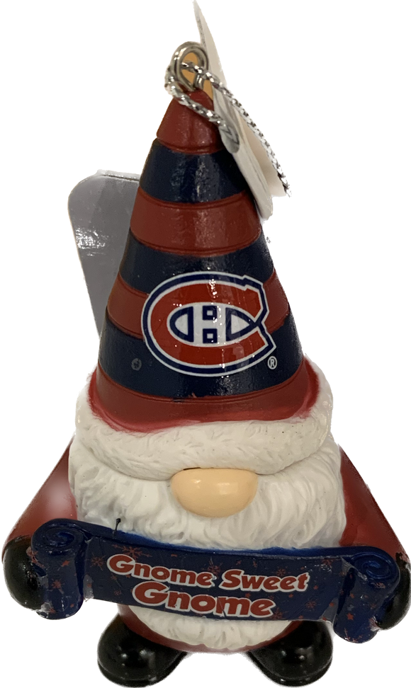 Montreal Canadiens Gnome Sweet Gnome Ornament NHL Hockey by Forever Collectibles