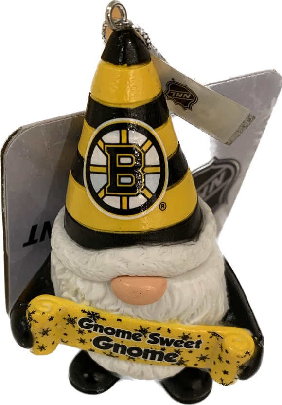 Boston Bruins Gnome Sweet Gnome Ornament NHL Hockey by Forever Collectibles