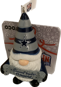 Dallas Cowboys Gnome Sweet Gnome Ornament NFL Football by Forever Collectibles