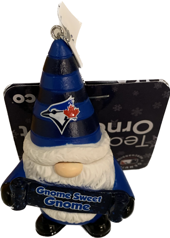 Toronto Blue Jays Gnome Sweet Gnome Ornament MLB Baseball by Forever Collectibles
