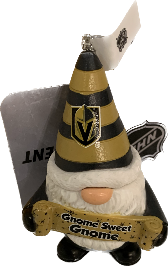 Vegas Golden Knights Gnome Sweet Gnome Ornament NHL Hockey by Forever Collectibles