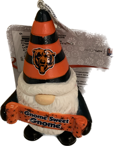 Chicago Bears Gnome Sweet Gnome Ornament NFL Football by Forever Collectibles