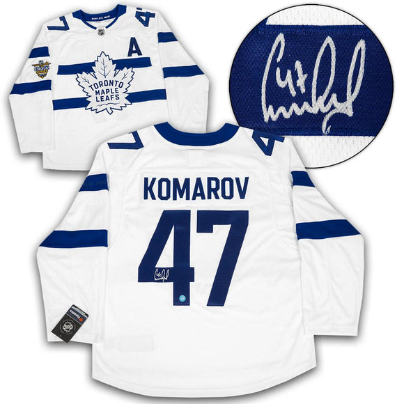 Leo Komarov Toronto Maple Leafs Signed Stadium Series Fanatics Replica Jersey - Bleacher Bum Collectibles, Toronto Blue Jays, NHL , MLB, Toronto Maple Leafs, Hat, Cap, Jersey, Hoodie, T Shirt, NFL, NBA, Toronto Raptors
