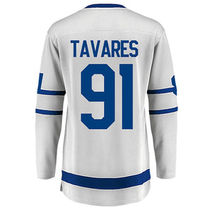 Women's Toronto Maple Leafs John Tavares Fanatics Branded White Breakaway Hockey Jersey - Bleacher Bum Collectibles, Toronto Blue Jays, NHL , MLB, Toronto Maple Leafs, Hat, Cap, Jersey, Hoodie, T Shirt, NFL, NBA, Toronto Raptors