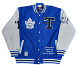 Men's Toronto Maple Leafs NHL Hockey Varsity Jacket Mitchell & Ness Full Button Up