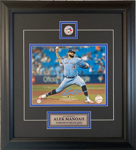 Alex Manoah Signed Toronto Blue Jays 8x10 Photo Picture MLB Baseball with COA and Holofoil - Framed