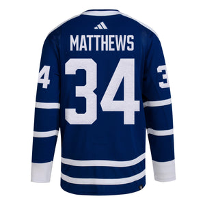 Men's Toronto Maple Leafs adidas Authentic 2022 Reverse Retro Jersey - Auston Matthews With Patch