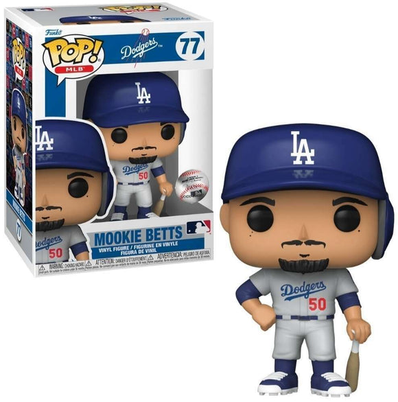 FunKo Pop! Los Angeles Dodgers Mookie Betts #77 Vinyl Figure MLB Baseball