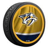 Nashville Predators Retro Reverse Double-Sided Logo NHL Inglasco Souvenir Puck