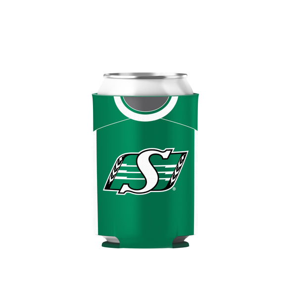 Saskatchewan Roughriders Primary Current Logo CFL Football Reversible Can Cooler