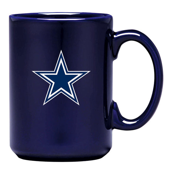 Dallas Cowboys Primary Logo Team Colour NFL Football 15oz Sculpted El Grande C-Handle Mug
