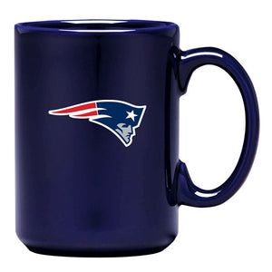 New England Patriots Primary Logo Team Colour NFL Football 15oz Sculpted El Grande C-Handle Mug