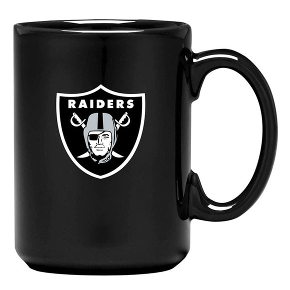 Las Vegas Raiders Primary Logo Team Colour NFL Football 15oz Sculpted El Grande C-Handle Mug