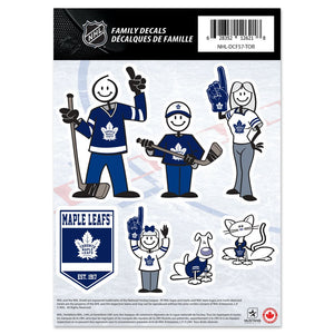 Toronto Maple Leafs 5" x 7" Team Family Decal Sticker Set NHL Hockey - Bleacher Bum Collectibles, Toronto Blue Jays, NHL , MLB, Toronto Maple Leafs, Hat, Cap, Jersey, Hoodie, T Shirt, NFL, NBA, Toronto Raptors