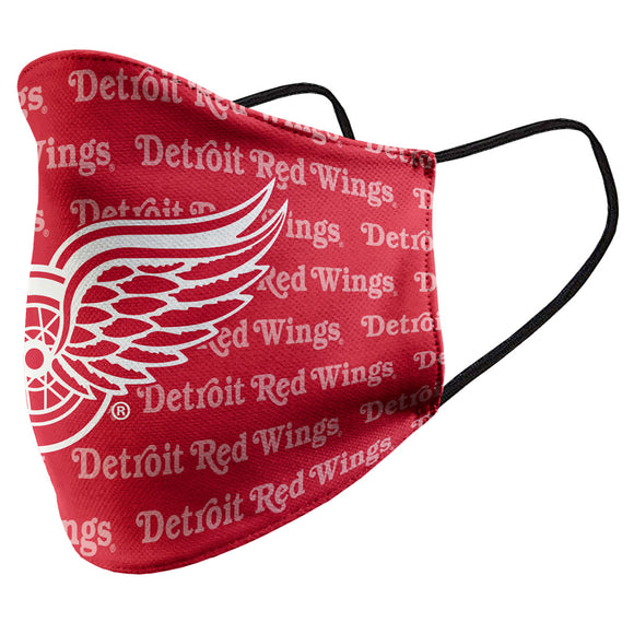 Detroit Red Wings NHL Wall Paper Primary Logo Mustang Adult Face Covering Mask