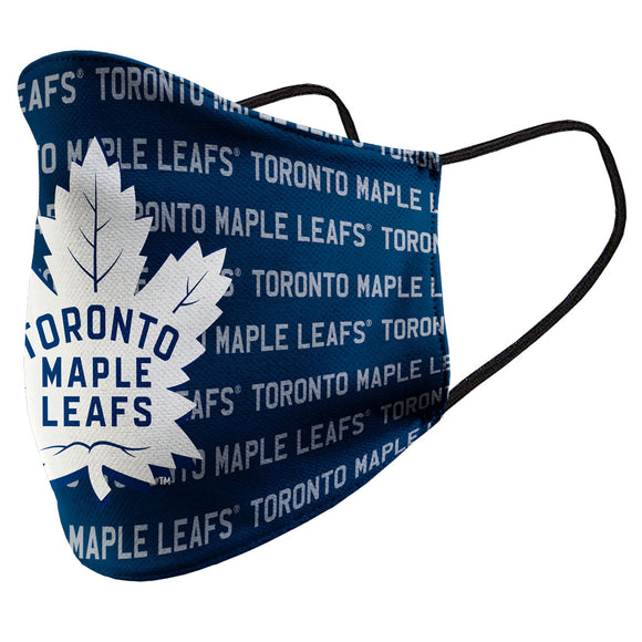 Toronto Maple Leafs NHL Wall Paper Primary Logo Mustang Adult Face Covering Mask