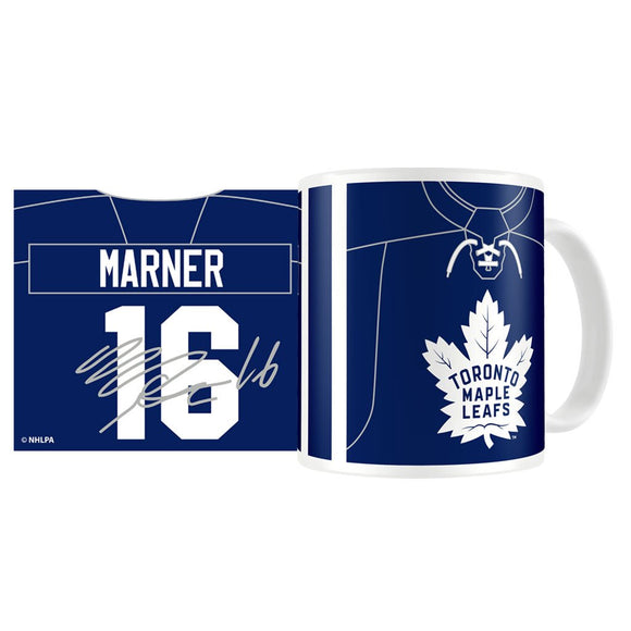 Toronto Maple Leafs Mitch Marner 11oz White Sublimated Coffee Drink Mug - Bleacher Bum Collectibles, Toronto Blue Jays, NHL , MLB, Toronto Maple Leafs, Hat, Cap, Jersey, Hoodie, T Shirt, NFL, NBA, Toronto Raptors