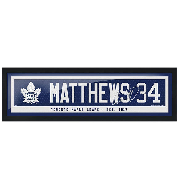 Toronto Maple Leafs Auston Matthews Name & Number 6