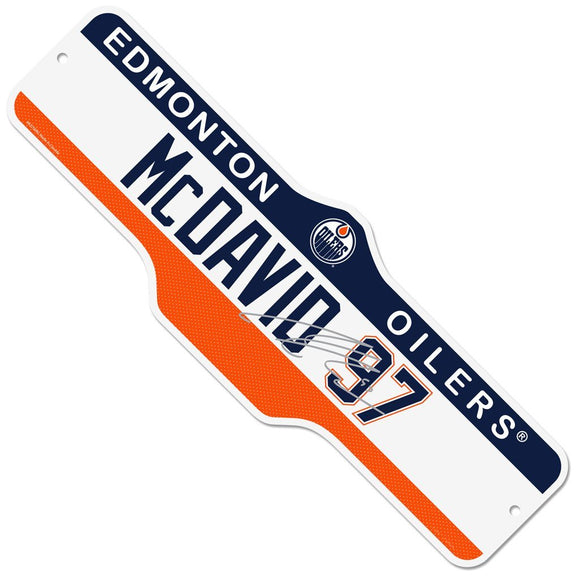 Edmonton Oilers Connor McDavid Name & Number 7.5
