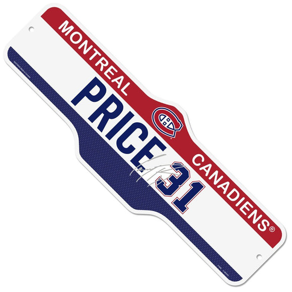 Montreal Canadiens Carey Price Name & Number 7.5
