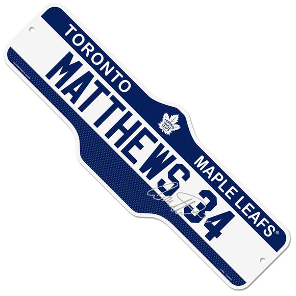 Toronto Maple Leafs Auston Matthews Name & Number 7.5