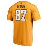 Men's Pittsburgh Penguins Sidney Crosby Fanatics Branded Gold Authentic Stack Name & Number - T-Shirt - Bleacher Bum Collectibles, Toronto Blue Jays, NHL , MLB, Toronto Maple Leafs, Hat, Cap, Jersey, Hoodie, T Shirt, NFL, NBA, Toronto Raptors