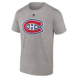 Guy LaFleur Montreal Canadiens Fanatics Branded Authentic Stack Retired Player Name & Number - T-Shirt - Grey