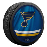 St Louis Blues Retro Reverse Double-Sided Logo NHL Inglasco Souvenir Puck