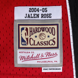 Men's Toronto Raptors Jalen Rose Mitchell & Ness Red 2004-05 Hardwood Classics Swingman Jersey