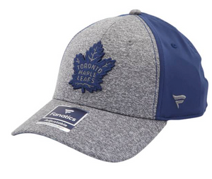 Men's Toronto Maple Leafs Fanatics Branded Marled Tech Grey Blue Adjustable Hat