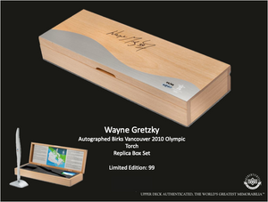 Wayne Gretzky Autographed Birks Vancouver 2010 Olympic Torch Replica Box Set - Limited Edition to 99