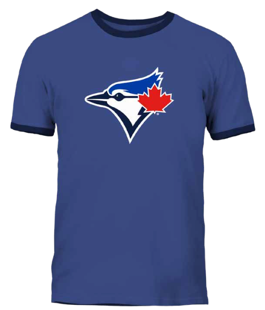 Men's Toronto Blue Jays Navy Blue Ringer MLB Baseball T Shirt - Multiple Sizes