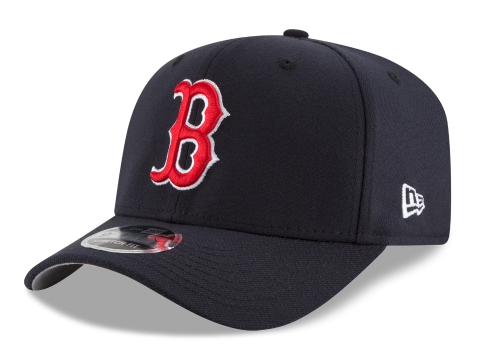 Boston Red Sox New Era MLB Team Stretch-Snap 9FIFTY Curved Snapback Hat