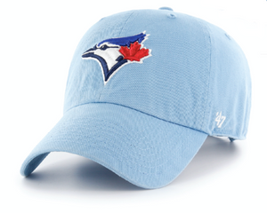 Men's Toronto Blue Jays 47 Brand Powder Blue Clean Up Adjustable Buckle Cap Hat
