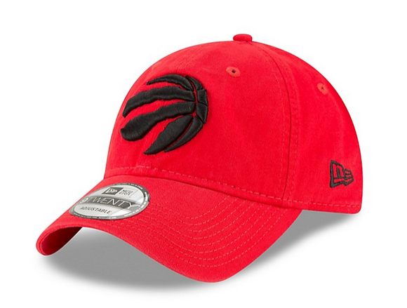 Toronto Raptors New Era Core Classic Twill 9TWENTY Adjustable Hat - Red