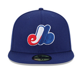 Men's Montreal Expos New Era Navy 1999-2004 Road Authentic Collection On-Field 59FIFTY Fitted Hat