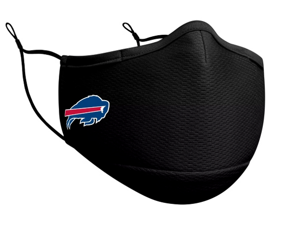 Buffalo Bills NFL Football New Era Black On-Field Adjustable Face Covering