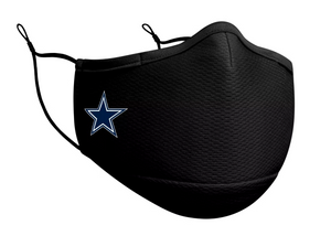 Dallas Cowboys NFL Football New Era Black On-Field Adjustable Face Covering