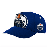Youth Edmonton Oilers NHL Hockey Royal Special Edition Structured Adjustable Hat