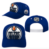 Youth Edmonton Oilers NHL Hockey Royal Special Edition Structured Adjustable Hat