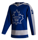 Men's Toronto Maple Leafs Mitch Marner adidas Blue 2020/21 - Reverse Retro Player Jersey