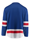 Men's New York Rangers Fanatics Branded Royal Home Breakaway NHL Blank Hockey Jersey