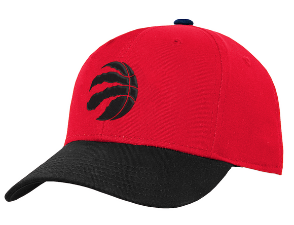 Kids Toronto Raptors NBA Basketball Alternate Red Black Pre Curved Snapback Cap Hat