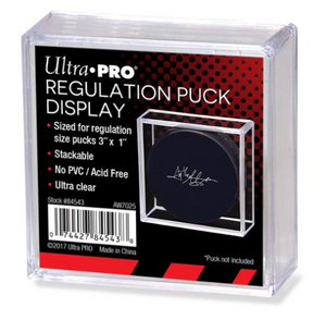 Ultra Pro Regulation Size Square Hockey Puck Holder Cube Display Case Stackable