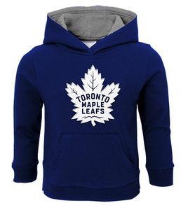 Toddler Toronto Maple Leafs NHL Hockey Blue Prime Pullover Fleece Logo Hoodie Sweatshirt - 3T