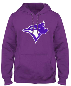 Men's Toronto Blue Jays MLB Baseball Purple Primary Logo Birdhead Express Hoodie