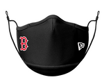 Adult Boston Red Sox MLB Baseball New Era Red Logo Black Adjustable Face Covering