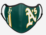 Oakland Athletics MLB Baseball FOCO On-Field Adjustable Green Sport Face Cover