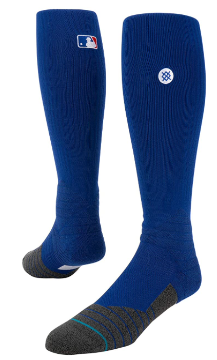 Men's MLB Baseball Diamond Pro OTC On Field Bright Royal Blue Knee Socks - Size Large